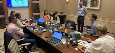 Raben and LeGrand meet with USGC Middle East and Africa regional staff. Source: USGC