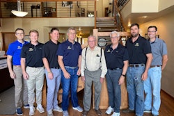 The current management at J.E. Meuret Grain Co. includes three generations.