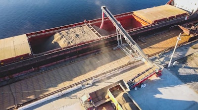 Ukrainian Ship Being Loaded With Grain Oqtave Bigstock