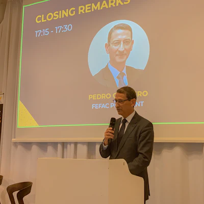 Newly appointed FEFAC president Pedro Cordero