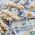 Currency And Grain Of Wheat Blockade And Export Problems Bm Photo Bigstock Smaller