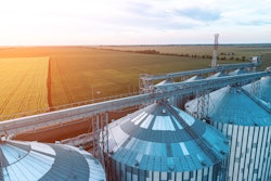 Up Close Grain Elevator With Field Panophotograph Bigstock
