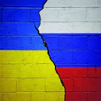 Russia Ukraine War Flags Via Gwengoat I Stock