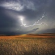 Storm Lightning Over Field Brin Weins Pixabay