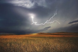 Storm Lightning Over Field Brin Weins Pixabay