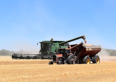 Wheat Harvest Combine In Field Via Pixabay Feb 2023