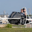 Farmers attending Landus' Innovation Connector learned about new ag tech, like cockpit-piloted sprayer drones.
