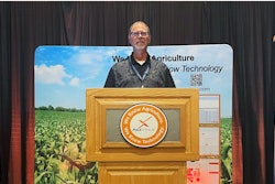 Gayle Lewis, AgTrax president, addresses its 2023 Summit.