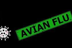 Avian Flu Virus Green Sign