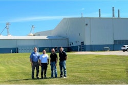 Left to right: Jason Gregory, VP of new product commercialization & industrial starch; Kevin Gaede, VP of finance; Jimmy Kent, president of GPC; Brian Peters, Sr. VP of operations.