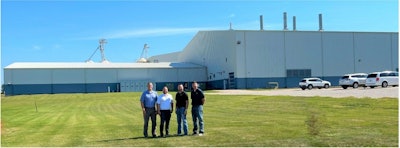 Left to right: Jason Gregory, VP of new product commercialization & industrial starch; Kevin Gaede, VP of finance; Jimmy Kent, president of GPC; Brian Peters, Sr. VP of operations.