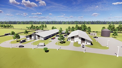 Rendering of new plant improvement facility on NC State University campus.