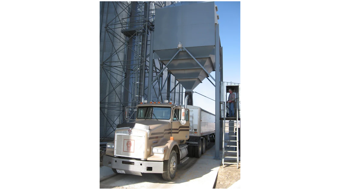 Load Out Square Overhead Load Out Bins From: FCS Manufacturing | Feed & Grain