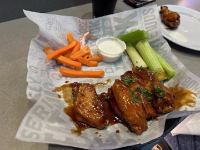 Honey Chipotle BBQ chicken wings
