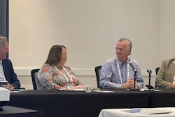From left: Johnny Wheat, president, 4B Components, Ltd.; Alicia Sweet-Hupp, president & CEO, Sweet Mfg. Co.; Terry Medemblik, president, WALINGA USA, Inc.; Dave Carney, area sales manager, Bühler