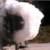 Like an explosion relief vent, the flameless vent's sealing device opens during a deflagration.