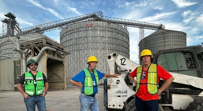 Members of the Illinois Corn Marketing Board joined Council staff in Progreso, Mexico to examine grain storage equipment and management practices at a port facility.