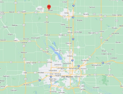 波恩爱荷华地图