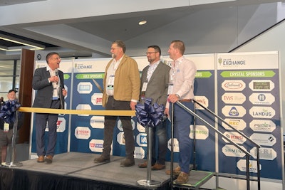 A ribbon cutting ceremony opened the Expo floor on February 25. From left: John Caupert, GEAPS executive director; Chuck Kunisch, GEAPS international board of directors president; Chris Blair, GEAPS board chairman; Austin Carpenter, GEAPS international board of directors vice president.