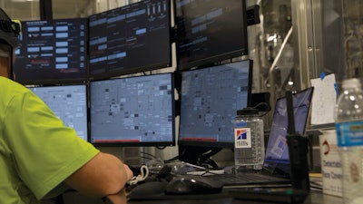 Control room in Hill's Pet Nutrition's newest manufacturing plant in Tonganoxie, Kansas