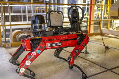 Nestlé Purina recently deployed Spot to automate thermal and acoustic inspections in its packaging lines.