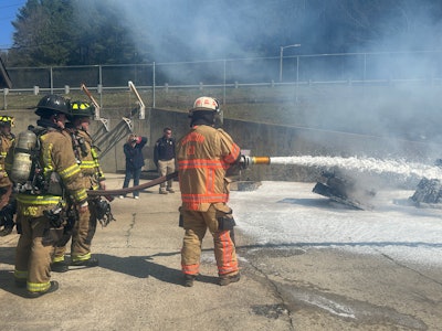 Soy Foam Fire Fighting Demonstration