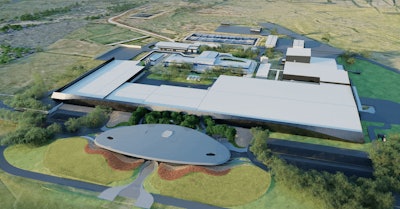 A rendering of the Baiada poultry plant under construction in Tamworth, Australia.