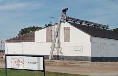 Farmers Cooperative Elevator Company (FCEC) is merging with Kanza Cooperative Association. Shown is part of the FCEC branch in Varner, Kansas.