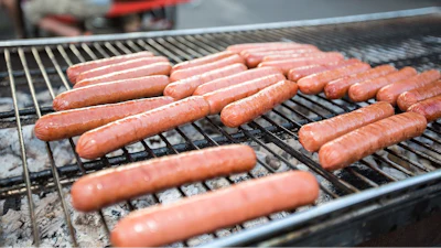 Barbecue Hotdogs Cooking