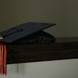 Graduation Cap On Shelf