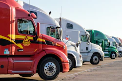 Trucks Lined Up