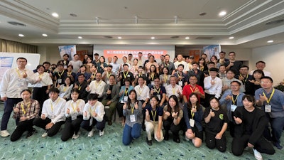 Last week, the Council held its third annual Symposium on Pig Genetic Improvement and Ultrasonic Technology & Forum for Animal Nutrition in Taipei, Taiwan, last week to encourage higher incorporation of U.S. distiller’s dried grains (DDGS) into animal feed. Pictured, USGC Taiwan Director Michael Lu (second row, sixth from left) poses with conference attendees.