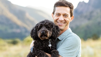 Eric Emmenegger, with his dog Schuyler, will lead Nulo's Retail & Product Marketing division.