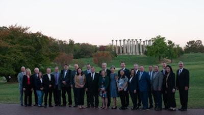 Delegation members of the 33rd Tri-National Agricultural Accord gather at the U.S. Arboretum.