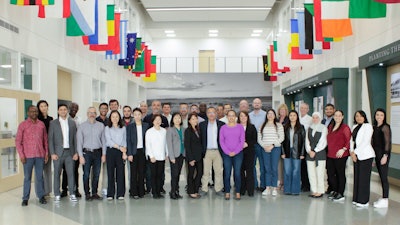 The U.S. Grains Council (USGC) recognizes Africa's incredible market potential for U.S. agriculture. In pursuit of strengthening the connection between the U.S. industry and African importers, last week the Council sponsored three Moroccan grain procurement specialists to attend a training course at the Northern Crops Institute (NCI). The entire class is pictured above at NCI during an educational seminar.