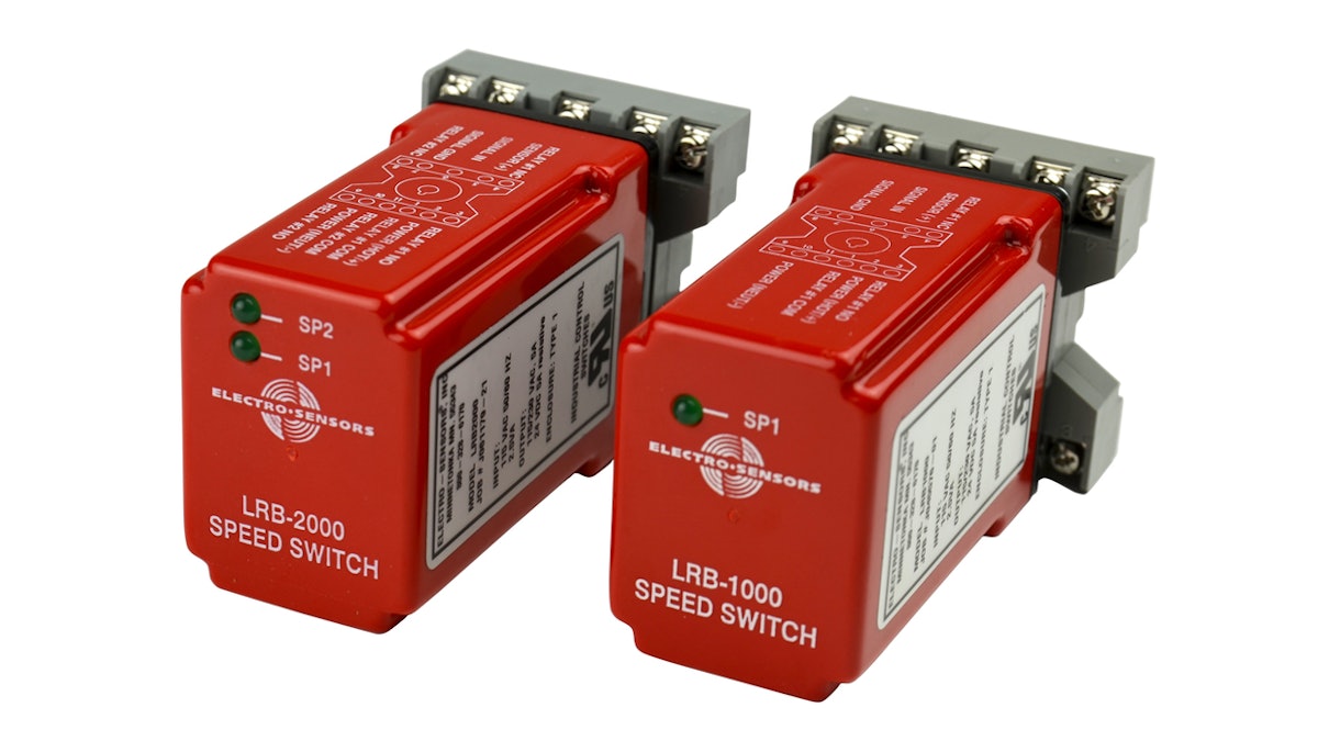 LRB1000/2000 Adjustable Setpoint Speed Switch From ElectroSensors