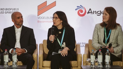 U.S. Grains Council (USGC) Regional Ethanol Manager for the European Union, United Kingdom and Canada Stephanie Larson recently traveled to Brussels, Belgium to participate in the World Ethanol and Biofuels Conference. Larson (center) served as a panelist to discuss ethanol policy challenges alongside Dr. Berit Foss (right), director of sustainability at POET, a Council member and the world’s largest producer of biofuels.
