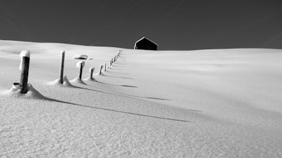 Farm Covered In Snow Pixabay