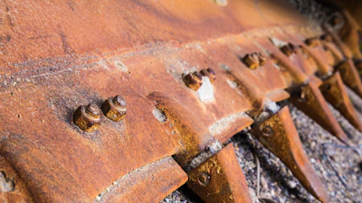 Bulldozer Bucker Close Up