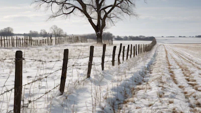 Snow Covered Farm