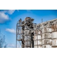 Figure 1: Damaged bucket elevator and silo