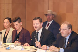 Last week, U.S. Grains Council (USGC) Chairwoman Verity Ulibarri (front, second from left) and USGC President and CEO Ryan LeGrand (front, second from right) traveled to Beijing and Hong Kong, China to discuss opportunities for U.S. synthetic aviation fuel exports during a U.S. Department of Agriculture Agribusiness Trade Mission (USDA ATM).