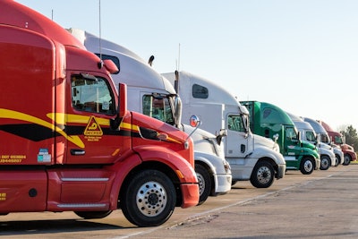 Trucks Lined Up