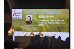 U.S. Grains Council (USGC) Deputy Regional Director for Europe and the Middle East Ana Ballesteros (leftmost) traveled to Barcelona, Spain last week for a series of meetings with leading feed grain end users and importers and to offer updates on U.S. corn and sorghum availability at the Barcelona Grain Exchange.