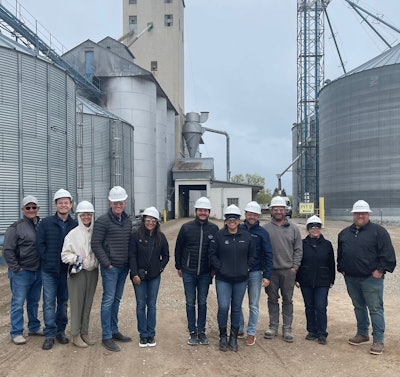 The U.S. Grains Council (USGC) and Idaho Barley Commission (IBC) recently led a delegation of representatives from a major brewing company on a tour of the Idaho barley value chain to open opportunities for further exports to its breweries in Mexico. USGC Director in Mexico Heidi Bringenberg (third from left) is pictured with program attendees at a grain elevator.