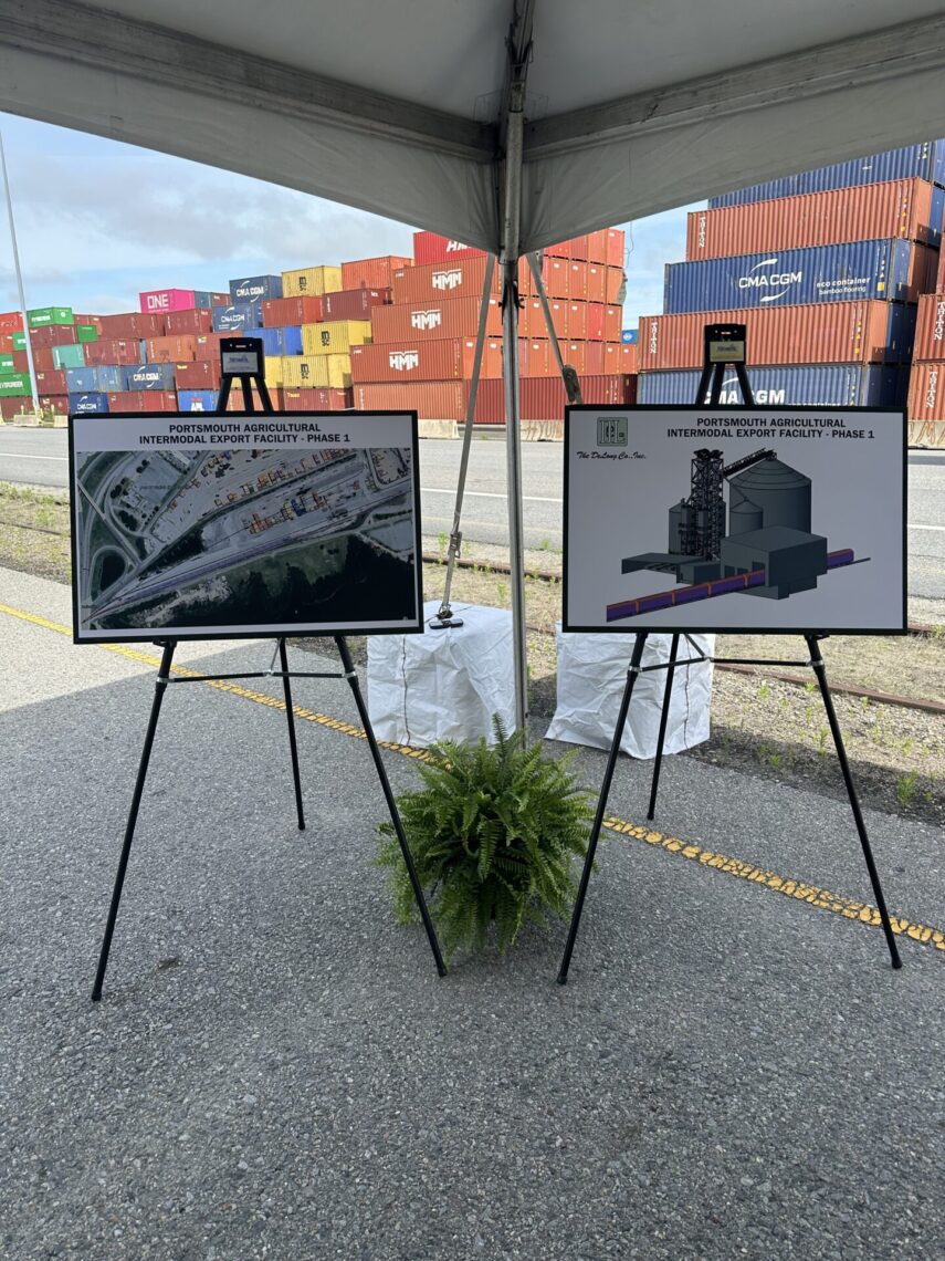 Phase 1 Renderings of the Portsmouth Agricultural Intermodal Export Facility.