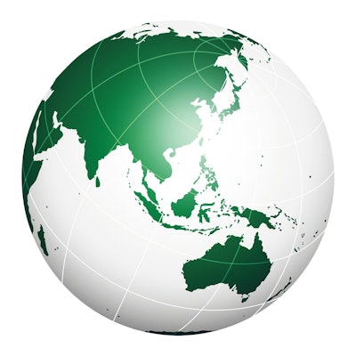 Globe Showing Asia