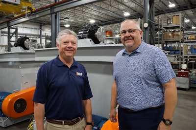 Laidig Vp Of Sales Mike Schuster (left) Welcoming New Hire Ryan Dietzenbach (right)