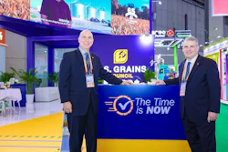 U.S. Grains & BioProducts Council (USGBC) Chairman Mark Wilson (left) and USGBC Vice President Cary Sifferath (right) were among the Council's participants at the 8th China International Import Expo (CIIE).