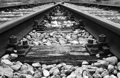 Merging Railroad Tracks Pixabay com